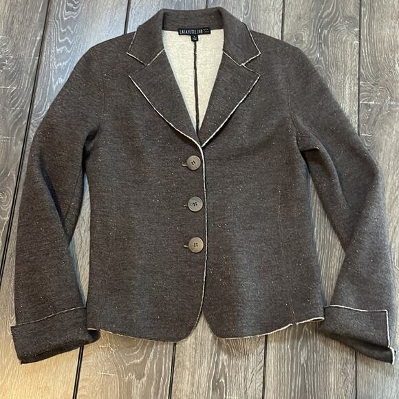 Lafayette 148 New York Brown Wool Blazer Women’s Size 6 - Picture 5 of 8